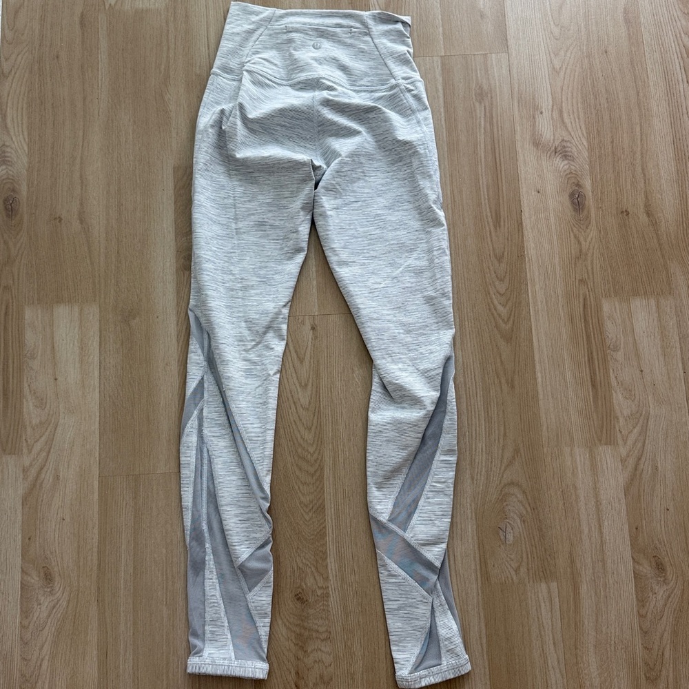 Lululemon Athletica Striped Gray Leggings - Picture 4 of 5